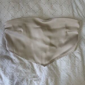 Champagne Triangle Strapless Top